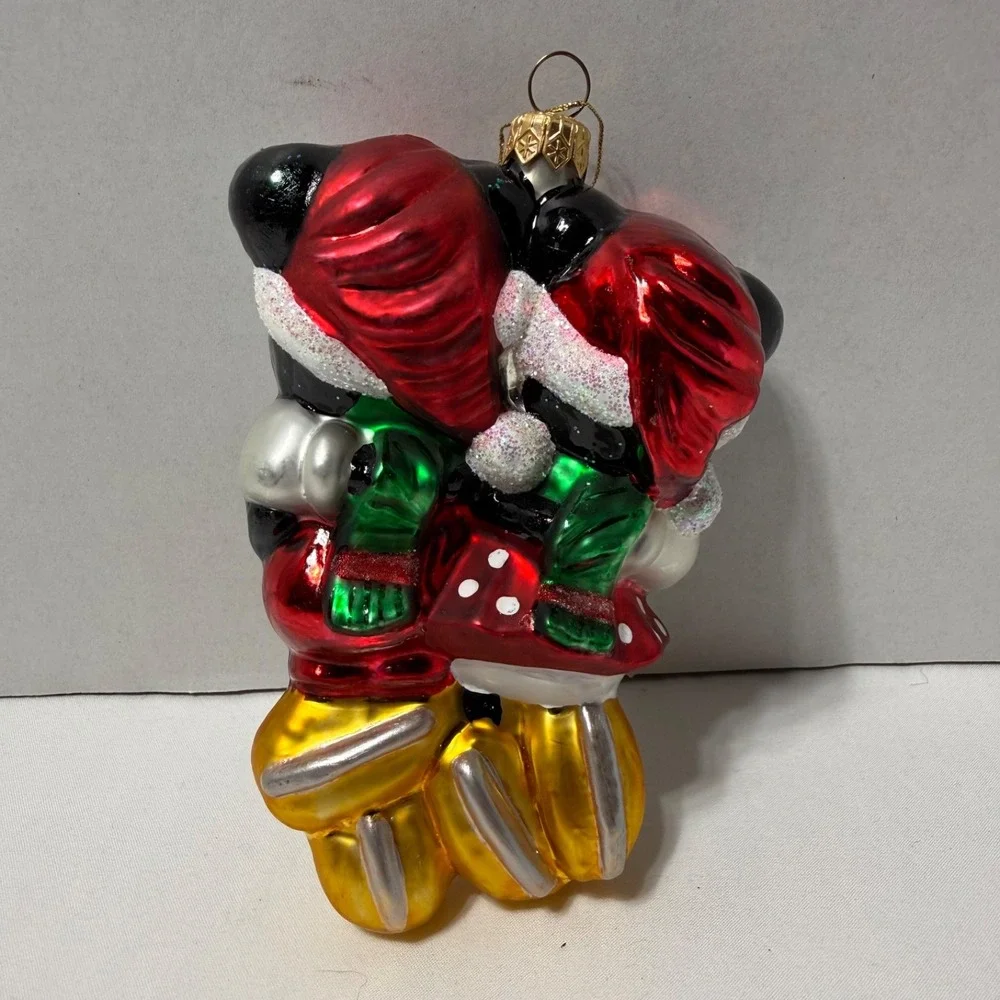 Vintage 1996 Radko Disney Mickey Minnie Mouse HOLIDAY SKATERS Christmas Ornament
